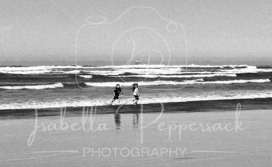 Kids Playing on the Beach